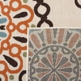 thumbnail image 4 of SAFAVIEH Veranda Axum Geometric Indoor/Outdoor Area Rug, Cream/Terracotta, 2' x 3'7", 4 of 6