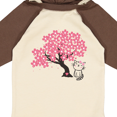 thumbnail image 4 of Inktastic Japanese Cherry Tree Kitty Cat Girls Long Sleeve Baby Bodysuit, 4 of 5