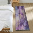 thumbnail image 2 of Wobogo Gold Trimmed Butterfly Bedside Long Rug Delicate and Soft Modern Indoor Area Decor Non Slip Carpet for Bed Room Corridor Entrance Balcony, 2 of 8