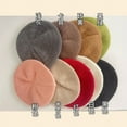 thumbnail image 5 of COCOpeaunt Hat for Big Size Circumference Winter Soft Knitting Beret Hat Women Retro Warm Knitting Artist Hat Casual Pumpkin Hat Fashion, 5 of 6