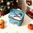 thumbnail image 6 of Christmas Cookie with Lids Large Cookie Boxes Metal Empty Santa Tinplate Xmas Gift Box for Christmas Holiday Candies Treats Storage Container (Red,5.1"x4.3"x3.9"), 6 of 8
