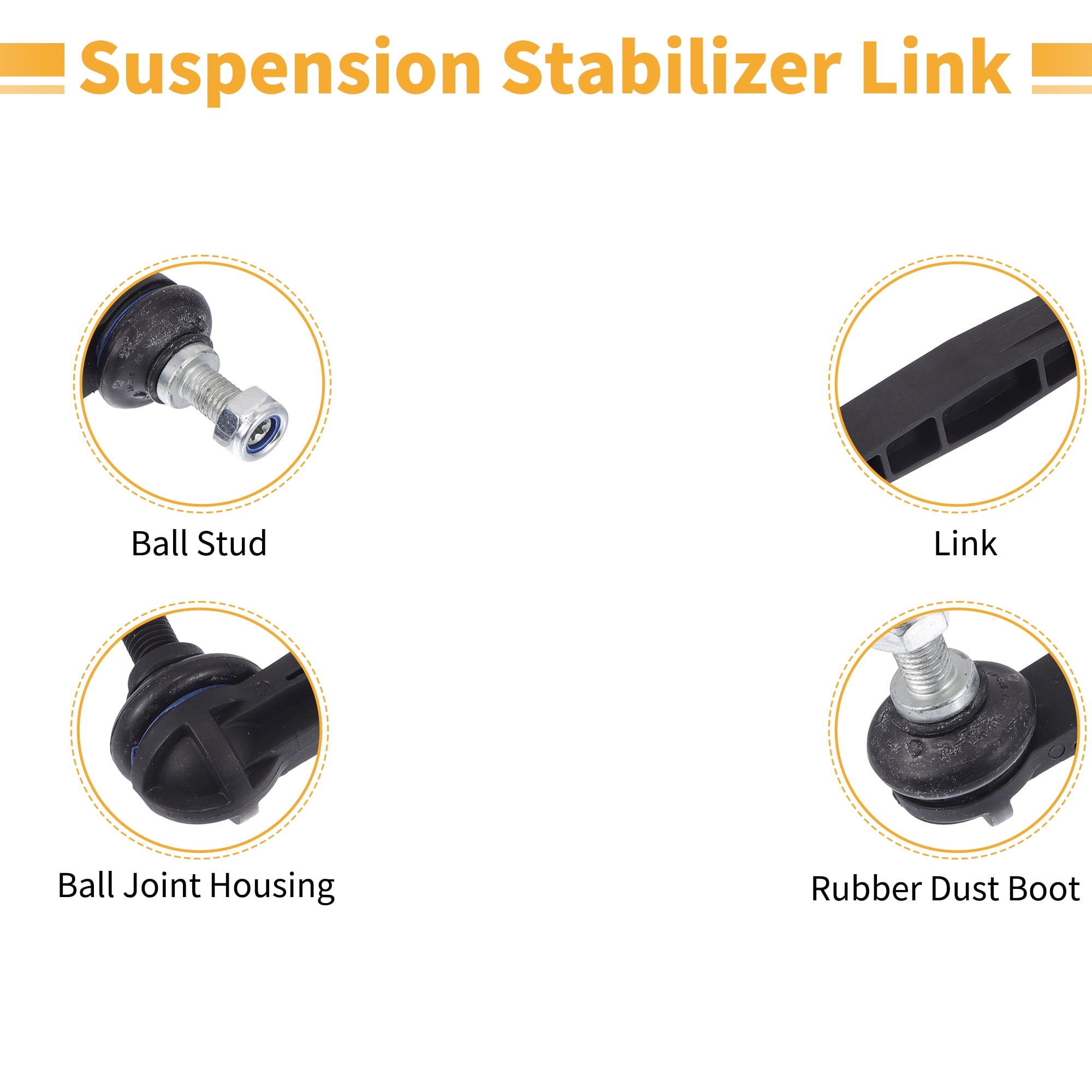 2pcs Front Sway Bar Links Stabilizer?Link Kit for Chevrolet Sonic 2012-2020 No.K750630 Suspension Kit