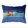 Betsy Drake ZP073 20 x 24 in. Mermaid Extra Large Zippered Pillow