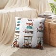 thumbnail image 4 of LALILO Throw Pillow Covers Girls Cup Coffee Afro American Art Cushion Cover 18" x 18", 2 Pack, 4 of 6