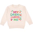 thumbnail image 2 of Inktastic My Meema Loves Me Girls Toddler Sweatshirt, 2 of 4
