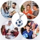 thumbnail image 4 of Collar moderno y versátil Sonducket con colgante de fútbol Azul acero, 4 of 6