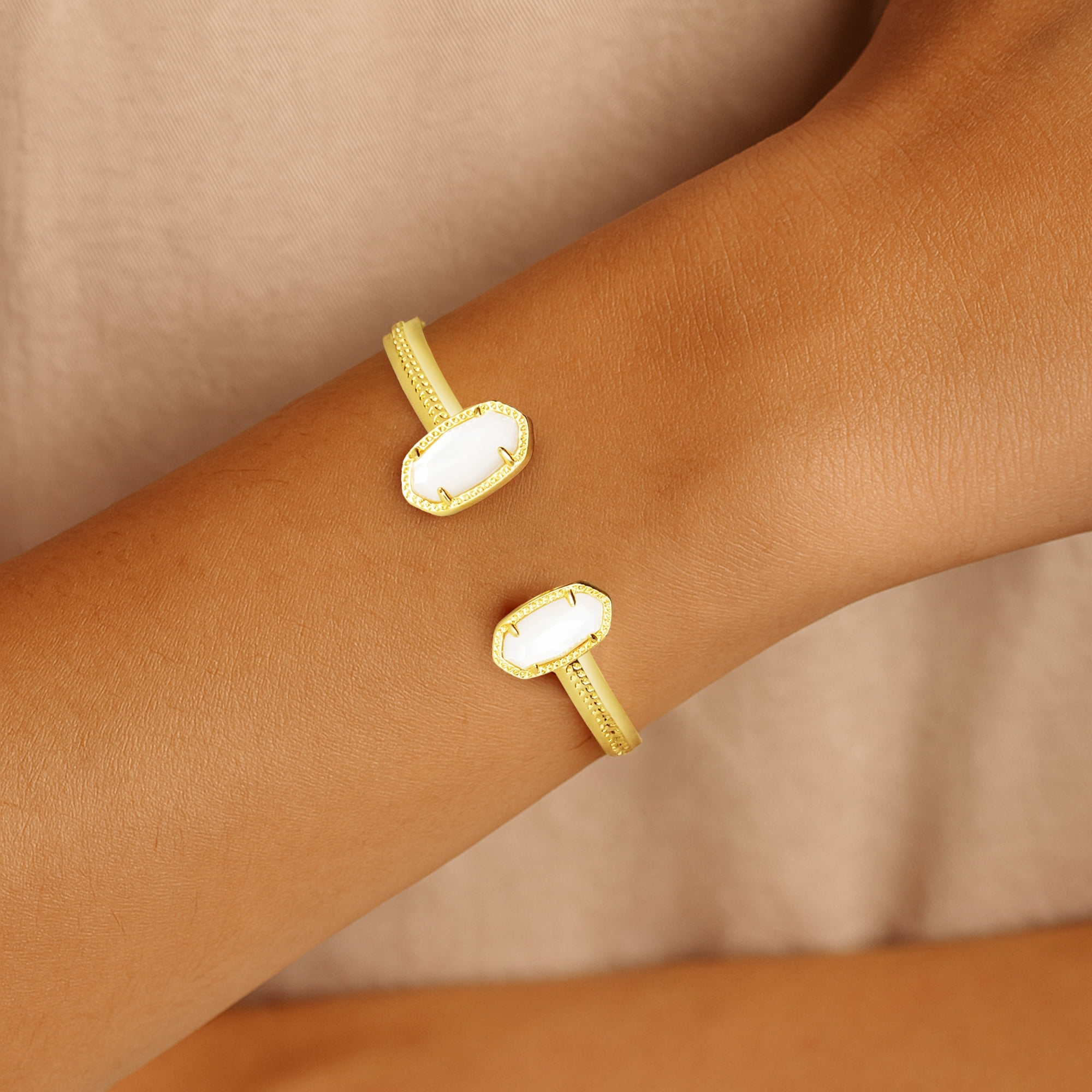 Kendra Scott Elton Gold Cuff Bracelet - Ivory