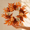 thumbnail image 5 of Fall Wreath,Halloween Wreath,Fall Wreaths For Front Door,Thanksgiving Wreaths,Autumn Pumpkin Wreaths,For Indoor Outdoor Thanksgiving Harvest Festival Celebrations, 5 of 7