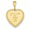 thumbnail image 3 of 14k Or Jaune Réversible Mon Coeur de Fille Pendentif Pendentif Pendentif, 3 of 8