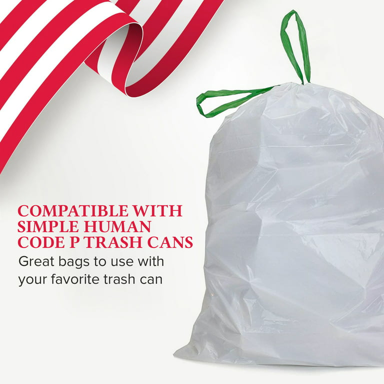  Code P 50 Count Drawstring Trash Bags