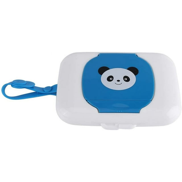 Caja de almacenamiento de toallitas húmedas, caja de toallitas húmedas para cochecito de viaje al aire libre para bebé recargable
