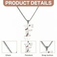 thumbnail image 5 of DESIGNICE Baseball Necklace Letter F Shape Baseball Chain Team Memories Chains for Men Father Son Gifts Chain Length 23.62In, 5 of 6