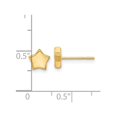 thumbnail image 3 of 14K Yellow Gold Polished Star Post Earrings, 3 of 3