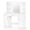 White-3 cabinets/43.31 x 15.75 x 53.98 inch, variant on Alvantor Vanity Desk with Mirror & Lights, LED Makeup Table with Drawers & Shelves, USB Ports, White