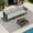 Gray/Khaki, variant on SERWALL HDPE Patio Furniture Set 4 Piece, All-Weather Outdoor Sectional Sofa Couch Set, Patio Conversation Set with Coffee Table & Cushions for Deck, Lawn, Backyard, Poolside, Black/Khaki