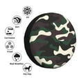 thumbnail image 4 of Waterproof Spare Wheel Cover, Green Camouflage Pattern Adjustable Wheel Cover For Jeep Trailer RV SUV Car, 14 inch, 4 of 8