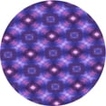 thumbnail image 1 of Ahgly Tapis Rond Lavable en Machine Intérieur Transitionnel Violet Améthyste Violet, 3 Pieds Rond, 1 of 7