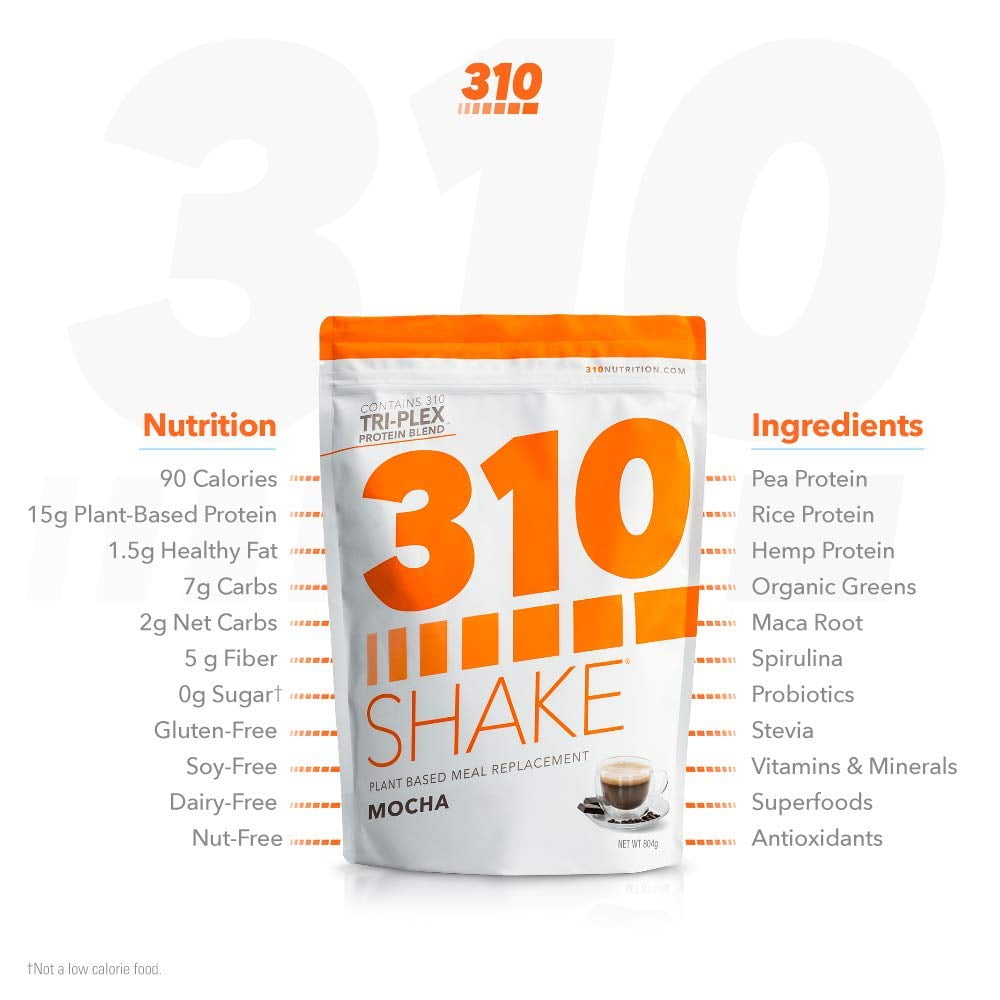 310 Nutrition Mocha Meal Replacement Shake 28 Servings Walmart Com Walmart Com