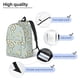 thumbnail image 3 of Disketp Bees print Canvas Backpack Lightweight Travel Daypack Student Rucksack Laptop Backpack-Medium, 3 of 5