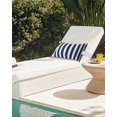 thumbnail image 7 of Pack of 2 Outdoor Lumbar Pillow Covers 12x20 Inch, Navy Blue Striped Waterproof Throw Pillow Covers Set, Modern Farmhouse Blue White Stripes Decorative Cushion Cases for Patio Porch Car, 7 of 7