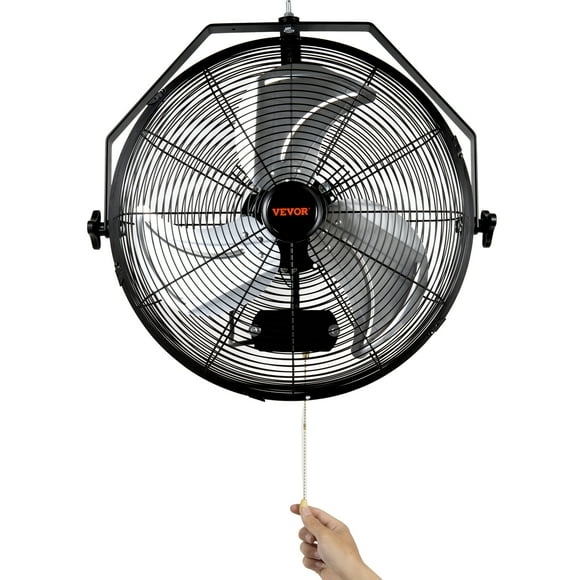 VEVOR Ventilateur Mural, 2 Pcs 18 Pouces Étanche, 3 Vitesses Haute Vélocité Max. 4000 CFM Ventilateur Mural Industriel pour Intérieur, Commercial, Résidentiel
