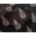 thumbnail image 4 of oneOone Silk Tabby Fabric Paisley Block Printed Craft Fabric BTY 42 Inch Wide, 4 of 4