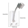 thumbnail image 6 of Pompotops Shower Head - Shower Bracket Without Punching Fixture Hanging Shower Head Children'S Rain Shower Head Bathroom Wall Flower Base, White, 6 of 6