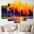 thumbnail image 6 of Colorful Landscape Wall Decor, Nature Landscape Poster, Beach Printed, Summer Canvas Art, Sea Landscape Artwork, Sea Printed Canvas, Canvas Wall Decor - Natural Framed, 6 of 9