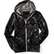thumbnail image 1 of Chaqueta Cortavientos Aeropostale con capucha y cremallera completa para hombre negro XS, 1 of 1