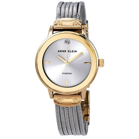 Anne Klein Silver Dial Ladies Watch AK/3221SVTT