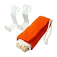 thumbnail image 3 of LEORX Foot Hammock for Under Desk 1Pack Orange Cloth, 3 of 7