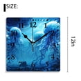 thumbnail image 2 of 12 Inch Wall Clock Battery Operated Silent Clock Decorative for Office, Kitchen, Outdoor, Living Room，Blue Jellyfish Swimming Underwater Ocean Animal Sea Life Exquisite, 2 of 4