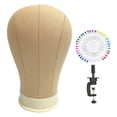thumbnail image 3 of Milaget Mannequin Head Accessory Portable Wig Head Stand for Drying Making Hair Hats 22 Inch, 3 of 8