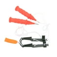 thumbnail image 1 of Herramienta para aparejos de pesca, 2 unidades de picahielos de invierno, picahielos de seguridad para pesca en hielo, con silbato, ultrasensible, 1 of 8
