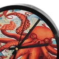 thumbnail image 4 of Octopus 9.8-Inch Round Wall Clock, Silent Non-Ticking Digital Clock, Battery Operated, Easy-to-Read for Bedroom Living Room Kitchen Bathroom, Home Decor Wall Clocks, 4 of 6