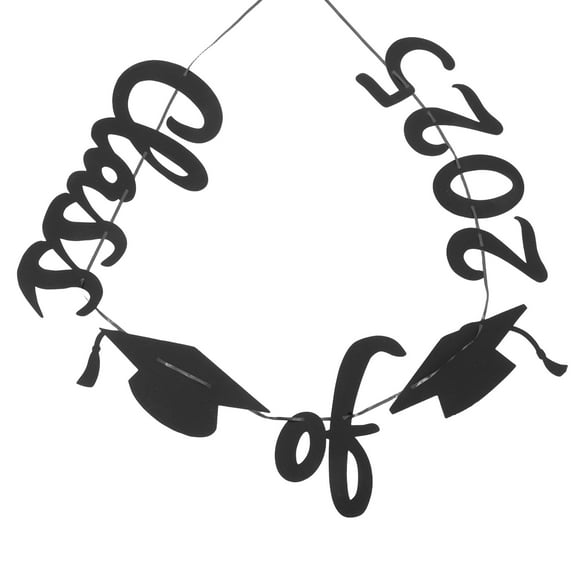 FRCOLOR Class of 2025 with Hat Graduation Banners Garland Party Decorations
