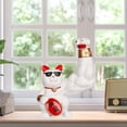 thumbnail image 3 of Resina Gato de Músculos fuertes Decoración Zulema brazo gigante gato de la suerte, 3 of 7