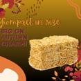thumbnail image 3 of 3-Pack Mini Decorative Hay Bales Natural Straw, 2.5in x 3.5in Small Fall Harvest Décor for Tiered Trays Autumn Crafts Halloween Displays Thanksgiving Table Accents DIY Projects, 3 of 7