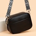 thumbnail image 3 of Bolso de viaje para mujer bolsos para axilas de cuero PU bandolera con correa ajustable Simple, 3 of 9