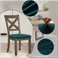 thumbnail image 3 of Fundas de terciopelo para asiento de silla, funda de cojín de asiento lavable y extraíble, fundas de silla para comedor, cocina, oficina (azul verdoso, juego de 4) Decoración del hogar, 3 of 5