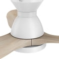 thumbnail image 3 of Smaair 52" Solid Wood Flush Mount Indoor Wifi LED Ceiling Fan with Remote for Smart Home, 3 of 13