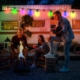 thumbnail image 4 of DAYBETTER Outdoor String Lights, 48FT Smart RGBIC Patio Lights, 15 Shatterproof Bulbs, Remote & App Control, for Garden Christmas Decor, 4 of 8