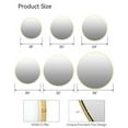 thumbnail image 4 of 5mm Extra Thick Round Mirror, Aluminum Alloy Framed Bathroom Mirror, Modern Cute Wall Mirror for Nursery, Living Room, Vanity, 4 of 9