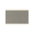 thumbnail image 2 of Fall Thanksgiving Door Mat - Black & Beige Striped Outdoor Rug for Front Porch Layering, Entryway & Patio Decor, 2 of 8