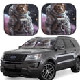thumbnail image 1 of Balery Cat Astronaut In Space Parasol para parabrisas de coche de 2 piezas | Parasol plegable para parabrisas delantero de coche para la mayoría de sedanes-Small, 1 of 6