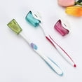 thumbnail image 4 of 3Pcs Toothbrush Holder Wall Mounted Multifunctional Plastic Bathroom Toothbrush Hanger for Bathroom(Random Color), 4 of 10