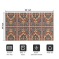 thumbnail image 5 of Red Ethnic Geometric Pattern Door Rugs,Washable Non Slip Door Mats Indoor,Decorative Door Mats,Entry Mat Indoor for Entrance,Bedroom,Kitchen,Bathroom,17"x30", 5 of 6