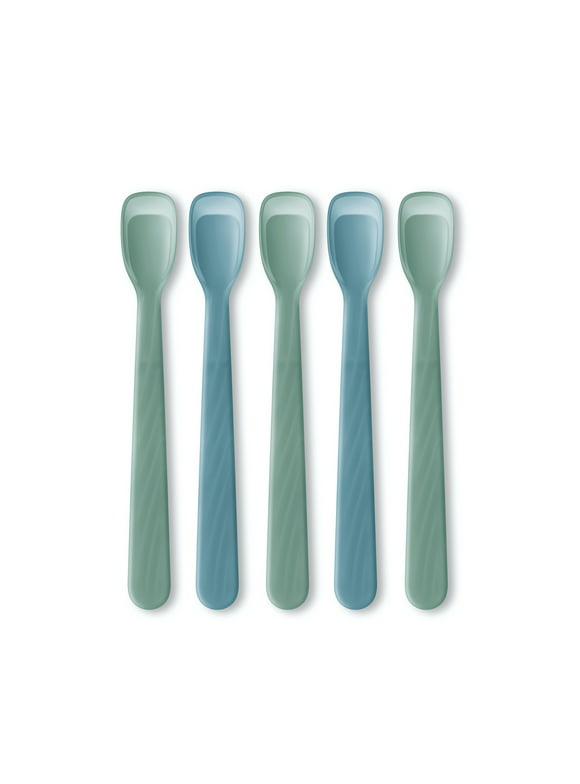 NUK Infant Rest Easy Soft Tip Baby Feeding Spoons, 5 Count