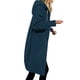 thumbnail image 4 of Sudaderas con capucha de manga larga para mujer, estilo casual, con cremallera hasta la rodilla, estilo túnica, sudaderas de moda, chaquetas con capucha cómodas de manga larga para otoño, abrigos con, 4 of 8