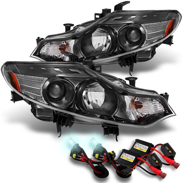 Fit 0914 Murano Halogen Projector Chrome Headlights Replacement